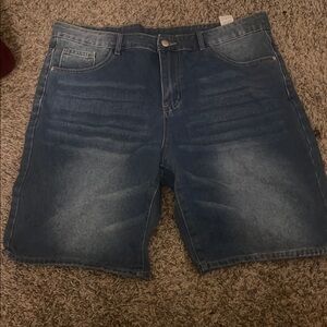 Men's Blue Denim Shorts
